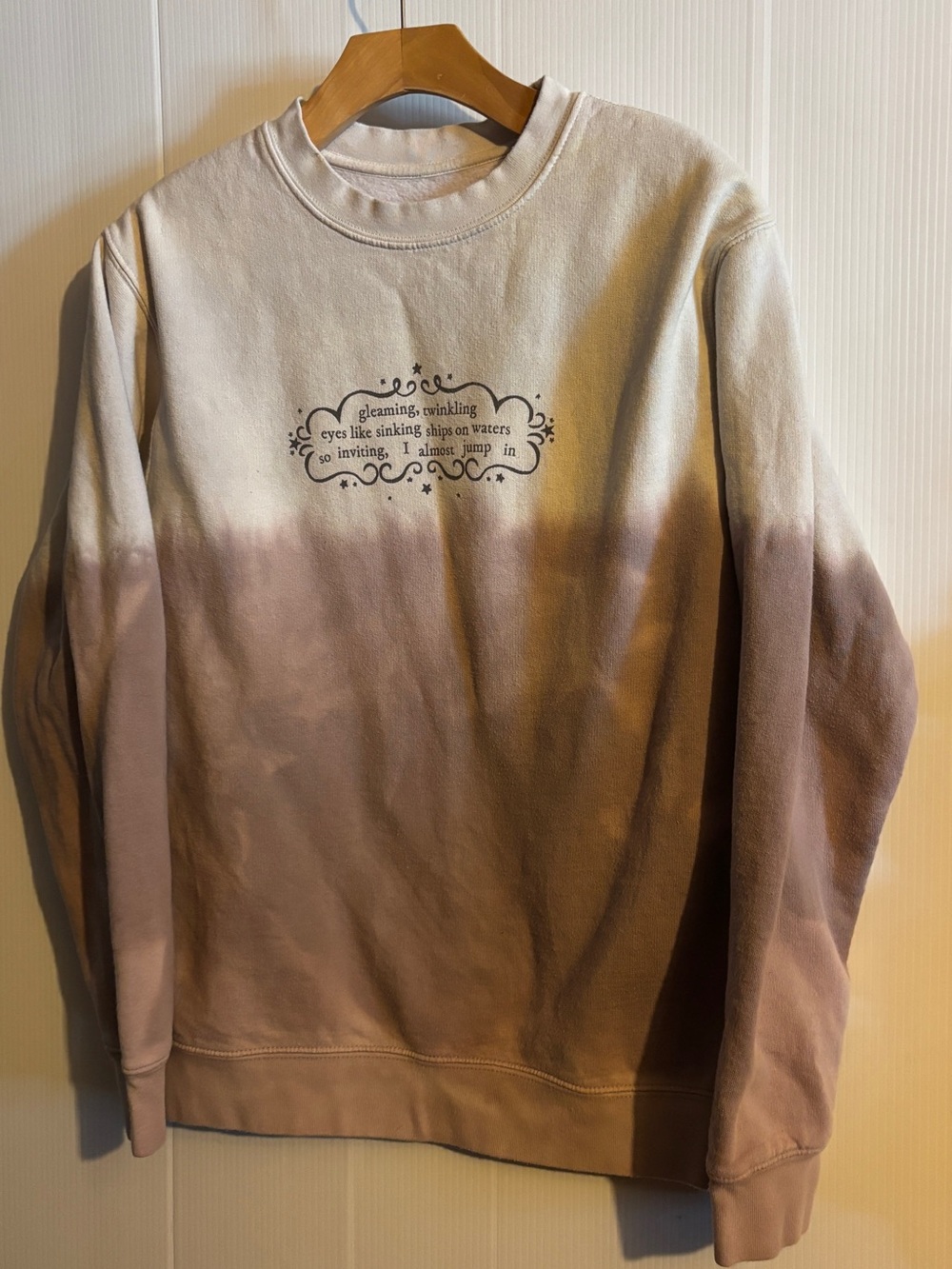 Taylor Swift official merchandise "Gold Rush" crewneck sweatshirt